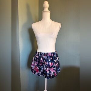 Old Navy Abstract  Watercolor Running Shorts Small dolphin hem